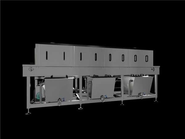可定制净菜周转筐清洗机，全自动周转筐清洗设备