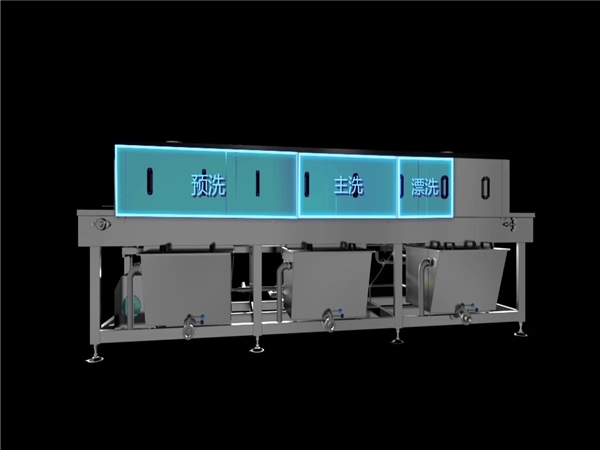 青岛食品塑料筐子自动清洗机